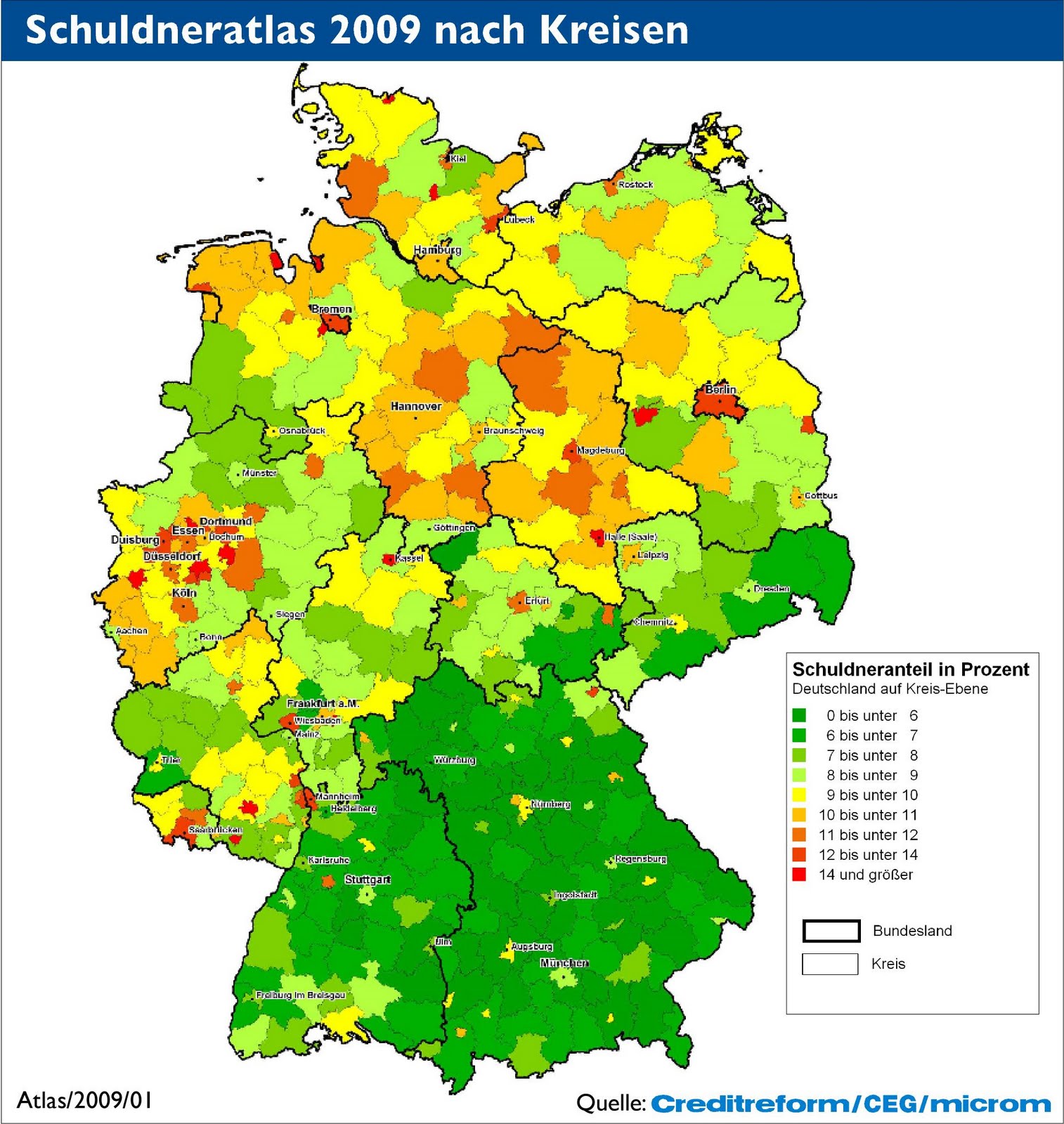 Deutschlandkarte_Schuldenatlas2009_Schuldner_nach_Kreis